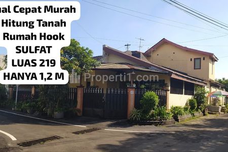 Dijual Rumah Sulfat Malang Hitung Tanah, Luas Tanah 219m2