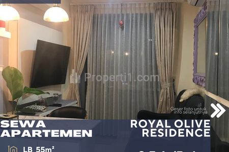 Disewakan Apartemen Royal Olive Residence Pejaten 2BR Lantai Rendah Full Furnished