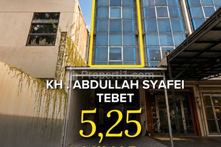 Dijual Ruko 4 Lantai, Lokasi Strategis, di Area Jl. Abdullah Syafii, Tebet, Jaksel