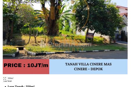 Dijual Tanah Kavling di Perum Villa Cinere Mas – Depok