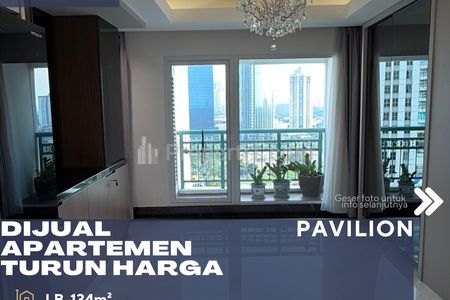 Jual Apartemen Pavilion Sudirman 3+1BR Full Furnished di Tanah Abang Jakarta Pusat