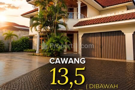 Jual/Sewa Rumah Mewah 2 Lantai di Kawasan Elite Cawang Jakarta Timur