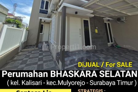 Dijual Rumah Hook Bhaskara Selatan - Surabaya Timur - Hook Modern 2 Lantai Dekat Raya Mulyosari, Kampus ITS, Pakuwon City, Kertajaya Indah, Galaxy Mal