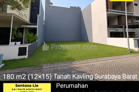 Langka Dijual Tanah Kavling Dian Istana Residence - Mocca Verbana Blok G - Wiyung Surabaya Barat Dekat Graha Famili, Bukit Darmo Golf, Pakuwon Mall