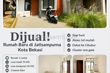 Dijual Rumah Baru di Jatisampurna, Kota Bekasi Dekat Cibubur