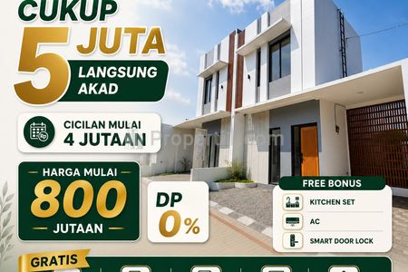 Jual Rumah Mewah 2 Lantai Tanpa DP Harga 800 Jutaan di Cipageran Cimahi Utara, Bandung Barat