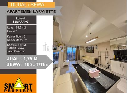Jual/Sewa Apartemen Marquis de Lafayette di Jalan Pemuda Semarang - 2BR Full Furnished