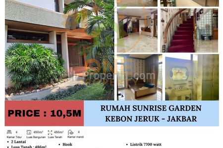 Dijual Rumah di Sunrise Garden, Kebon Jeruk – Jakarta Barat
