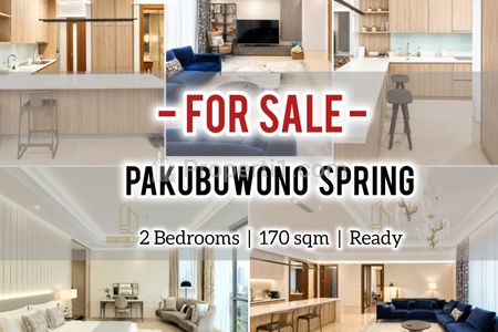 Jual Cepat Apartemen Pakubuwono Spring Special Corner Unit 2 BR 170 sqm, Furnish, Bagus & Ready, Direct Owner - Yani Lim