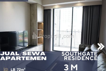 Dijual Apartemen Southgate Residence 2BR Full Furnish