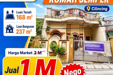 Dipasarkan Rumah Secara Lelang, di Semper Barat, Cilincing, Jakarta Utara