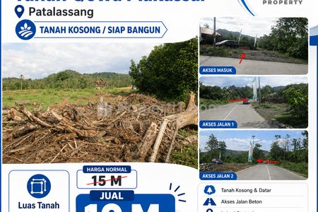 Jual Cepat Tanah Gowa Lokasi Depan Jalan Sulawesi Selatan