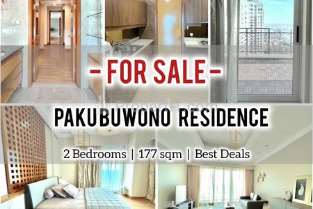 Jual Cepat Apartemen Pakubuwono Residence 2BR 178sqm, Bagus, Furnished & Ready, Direct Owner - Yani Lim 08174969303