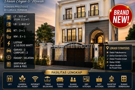 Jual Rumah di Pakubuwono Kebayoran Baru Jakarta Selatan