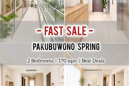 Jual Apartemen Pakubuwono Spring Jakarta Selatan 2BR 170sqm, Furnished Bagus & Ready, Direct Owner - Yani Lim