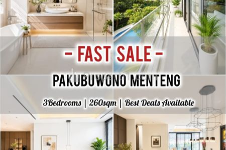 Jual Termurah Apartemen Pakubuwono Menteng Jakarta Pusat, 3+1 BR 260sqm Furnish, Below Market Price – DIRECT OWNER – YANI LIM