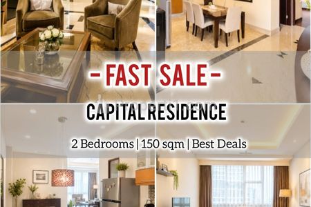 Jual Apartemen Captital Residence SCBD, 2+1 BR 150sqm, Furnished Bagus, Direct Owner - Yani Lim