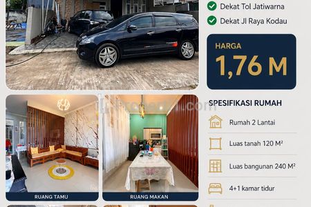 Dijual Rumah Second di Pondok Melati, Bekasi - Akses Tol Jatiwarna