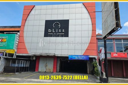DIJUAL CEPAT Gedung Usaha Demangan Jogja Dekat UGM - Ex Billiard 3 Lantai - LT 510m2 - Surat Lengkap - 13 Miliar Nego