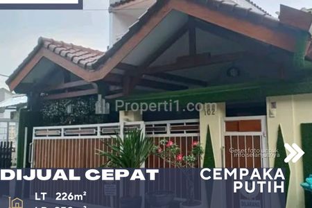 Dijual BU Rumah Kokoh Siap Huni di Cempaka Putih Jakarta Pusat