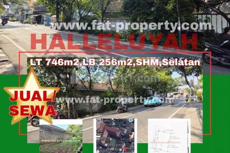 JUAL / SEWA MURAH Tanah! Lahan Komersil Luas 746 m2 Ada Bangunan Tua - Jalan Duri Raya Kebon Jeruk di Jakarta Barat