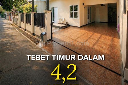 Dijual Rumah Siap Huni, Furniture Mewah, Lingkungan Nyaman, dan Tenang di Area Tebet Timur Dalam, Jakarta Selatan