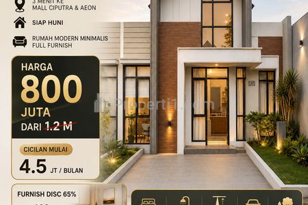 Jual Rumah Cluster 2 Lantai di Citra Raya Cikupa Tangerang