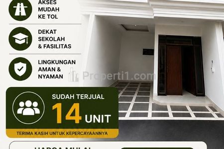 Dijual Rumah Inden 2 Lantai Dekat Tol Andara - Jagakarsa, Jakarta Selatan