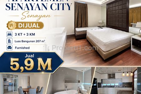 For Sale Luxury Living Redefined – 207 m² Senayan City Apartment with Private Lift