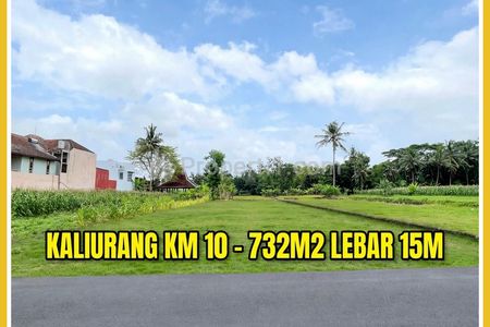 Jual Tanah Murah di Kaliurang Km. 10 Sleman - 732m2 - Mangku Aspal - Bisa Tempo SHM - Nego