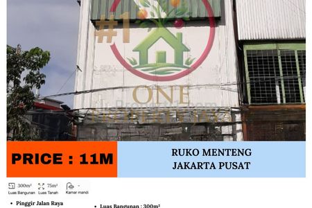 Dijual Ruko Strategis, Menteng – Jakarta Pusat