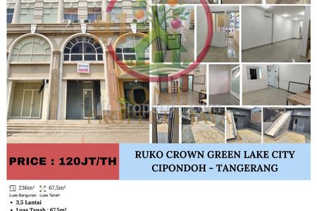 Disewakan Ruko Crown, Petir, Cipondoh – Tangerang
