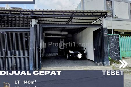 Dijual Cepat BU Rumah 2 Lantai Lokasi Strategis di Tebet Jakarta Selatan