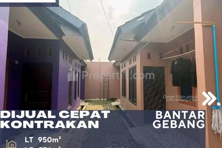 Dijual Rumah Kontrakan 21 Pintu + 3 Kios Bebas Banjir Lingkungan Nyaman Cocok untuk Investasi di Bantar Gebang Bekasi
