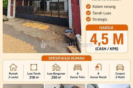 Dijual Rumah Second Strategis di Jagakarsa Jakarta Selatan Bonus Kolam Renang