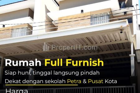 Rumah Dijual Manyar Tirtoasri Surabaya Timur Siap Huni Full Furnished SHM