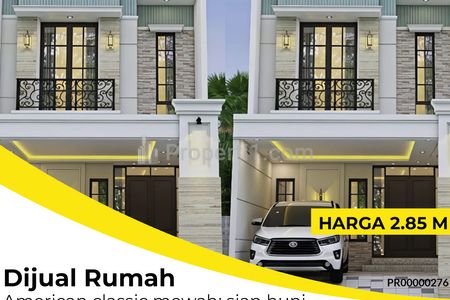 Jual Rumah  American Classic Mewah di Babatan Pantai Dekat Grand Kenjeran Surabaya Timur