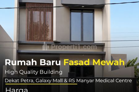Dijual Rumah Baru Manyar Surabaya Timur 2 Lantai HGB