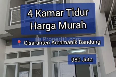 Jual Rumah 2 Lantai 4 Kamar Tidur Harga Murah di Arcamanik Kota Bandung