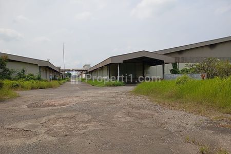 Jual Gudang Bekas Pabrik Tekstil Luas 11,6 Hektar Bangunan 5,7 Hektar di Jalan Cokroaminoto, Dekat Gerbang Tol Telaga Asih, Akses Kontainer, Cikarang