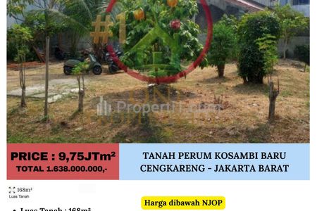 Dijual Tanah di bawah NJOP di Perumahan Kosambi Baru, Cengkareng - Jakarta Barat