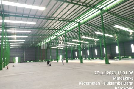 Sewa Gudang Baru Luas 10.000m2 Bangunan 6000m2 di Kawasan Industri Delta Silikon Technopark, Telukjambe, Karawang, Jawa Barat