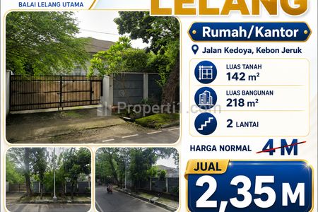 Dijual Cepat Rumah Lelang Lokasi Kedoya Kebon Jeruk Jakarta Barat