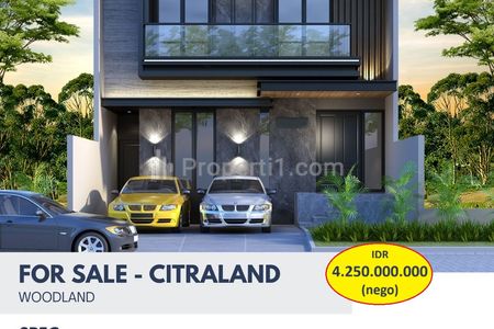 JUAL RUMAH WOODLAND CITRALAND SURABAYA BARAT