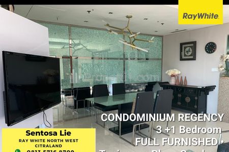 Dijual Apartemen Condominum Regency Tunjungan Plaza Surabaya Tipe 3+1 Bedroom Full Furnished Modern - Best View - Hunian Mewah Surabaya Pusat Kota