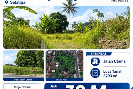 Dijual Tanah Komersial 3.293 M² Main Road Jl. Diponegoro Salatiga – Cocok untuk Hotel / Resto