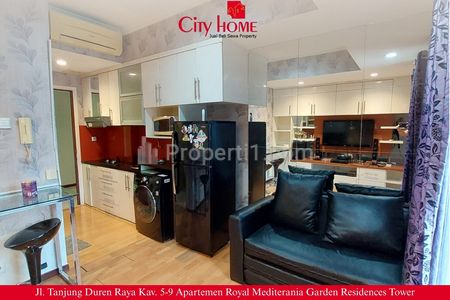 Dijual Apartemen 1 BR Furnish di Royal Mediterania Garden Podomoro City