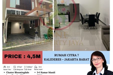 Dijual Rumah Citra 7 Cluster Bloomingdale, Kalideres – Jakarta Barat