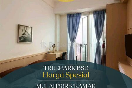 Sewa Apartemen Harian Treepark BSD City - Studio Furnish - By Sm Room
