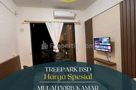 Sewa Harian Apartemen Treepark BSD Serpong - Studio Furnished